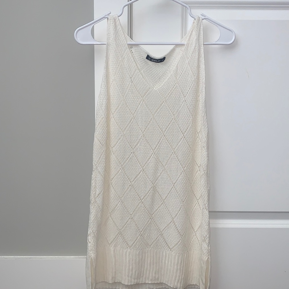 Cream knit top size small